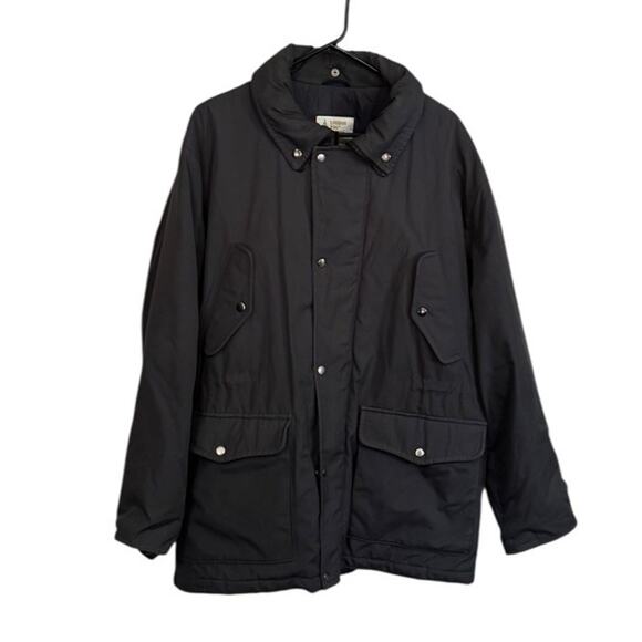 VTG London Fog 46 Regular Cargo Zip Snap Coat Large Lined Winter Pockets Skiing - Picture 2 of 7